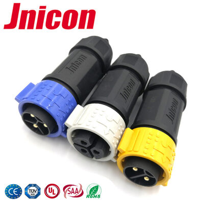 M25 3 Pin Gold Plated Wire Connectors 600V High Current Waterproof Connector