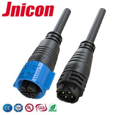 M19 4Pin 20A Push Pull Cable Connectors ODM Wire to Wire Power Connector impermeabile