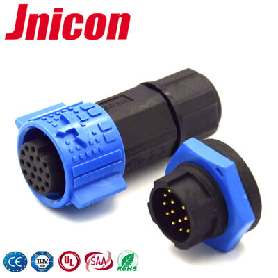 I connettori maschio femmina in plastica M19 segnalano il connettore impermeabile IP67 a 16 pin