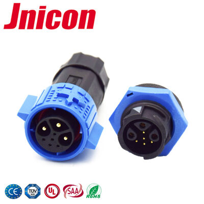 M19 3+5 Multi Pin IP67 Panel Mount Connector 15A+5A Collegatori a blocco a spinta circolare