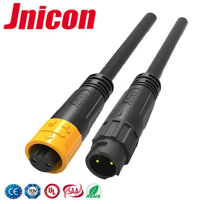 Jnicon 10A M12 2 Pin Formati Cable connettori esterni impermeabile Quick Disconnect