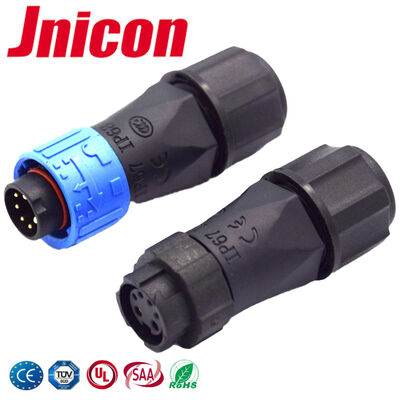 Collegatori elettrici da 300 V a più pin, impermeabili, 2 + 4 pin, in plastica resistente alle alte temperature.