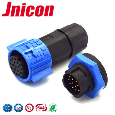 Connettore circolare IP67 a 12 pin maschio e femmina M19 5A a bassa tensione impermeabile 300 Volt