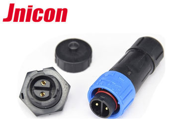Spinta impermeabile del connettore LED IP67 di Pin M16 2 che chiude con la copertura antipolvere