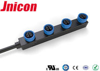 Presa di alimentazione impermeabile di Jnicon LED, M15 modo impermeabile del connettore 4 parallelo
