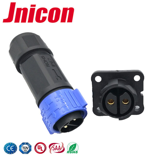 Spina e presa industriale rapida M25 a 2 pin impermeabile IP67 / IP68