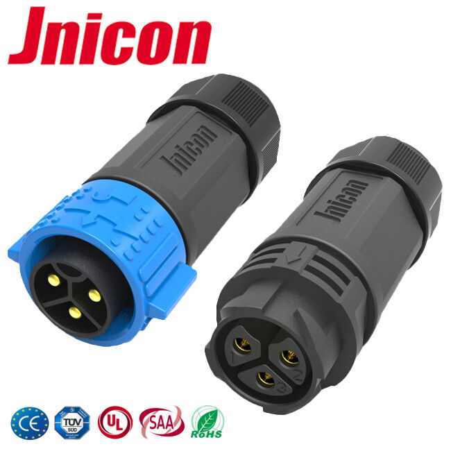 M25 IP67 connettore impermeabile maschio femmina 3 pin connettori di alimentazione ad alta corrente