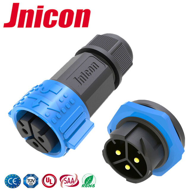 M25 Maschio Femmina 3 Pin Power Connector PA66 500V Wire To Board connettori impermeabili