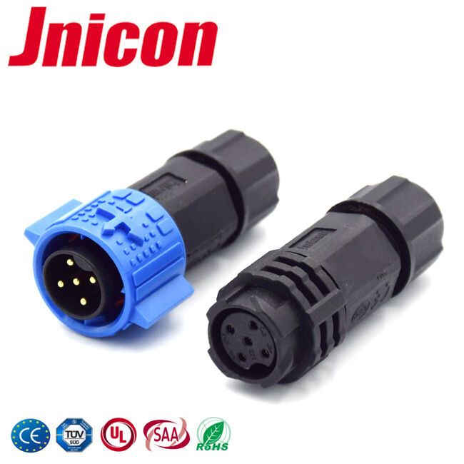 300V M19 impermeabile 5 pin connettore Push Lock Maschio Femminile connettori di alimentazione