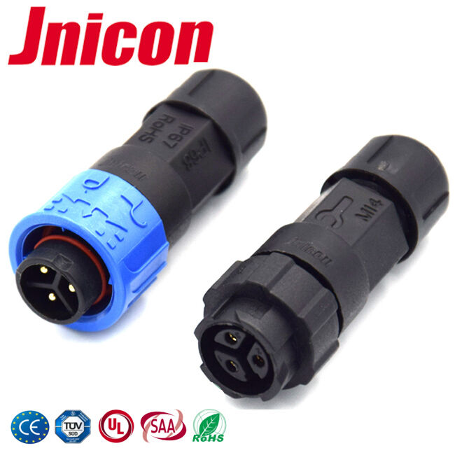 Jnicon M16 300V 10A connettori a filo a bassa tensione connettore ad alimentazione rapida impermeabile