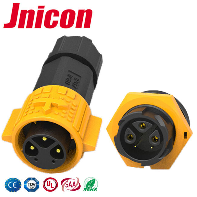 Connettore circolare impermeabile 20A IP67 RoHS 3+2 pin 300V connettore filo-scheda