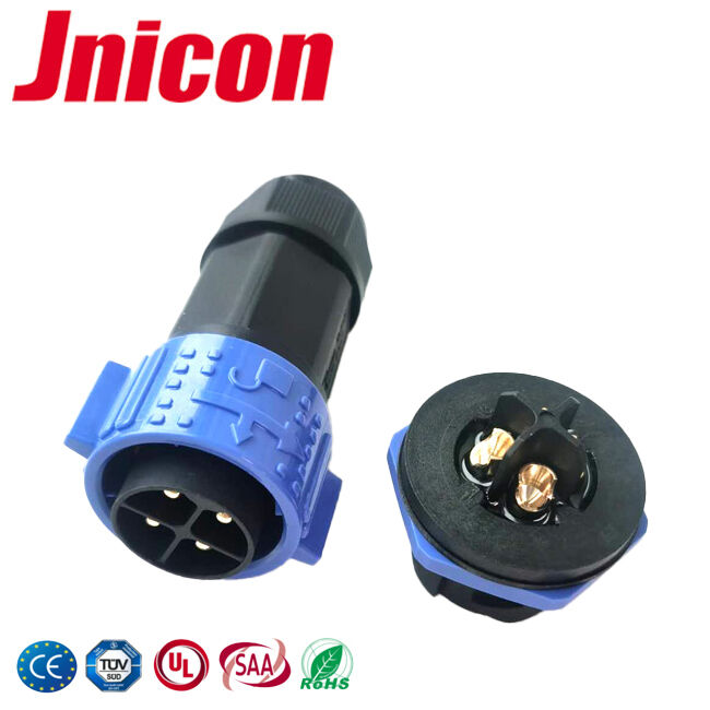 -40°C ~ +105°C connettore impermeabile IP67 4 pin 30A connettore maschio femmina di plastica