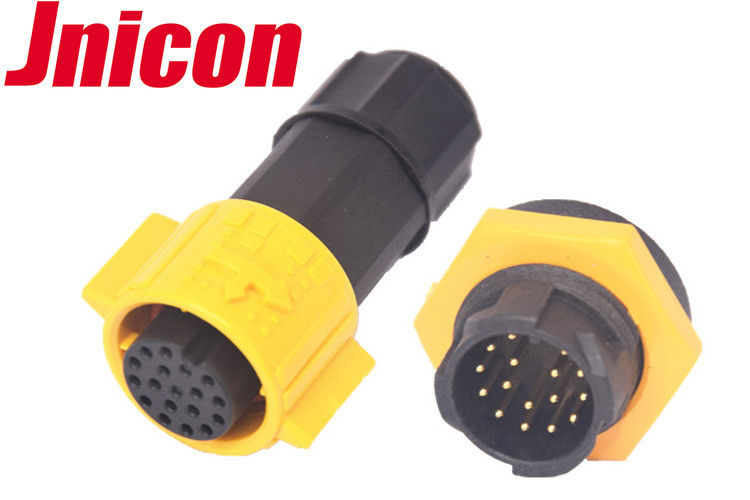 i multi connettori di Pin 5A impermeabilizzano, 16 cavo impermeabile della serratura di spinta del connettore M19 di Pin per imbarcare