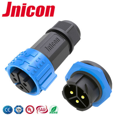 M25 Maschio Femmina 3 Pin Power Connector PA66 500V Wire To Board connettori impermeabili