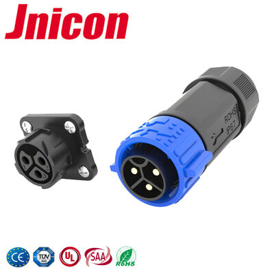 M25 ottenuto la certificazione UL 3 Pin Panel Mount Connector IP67 Outdoor Waterproof Connector