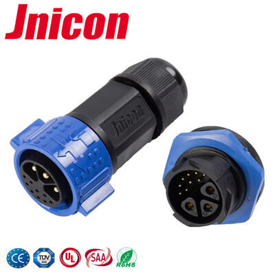 M25 connettori di presa di corrente a 3 pin UL Push Lock 9 Pin Data Connector