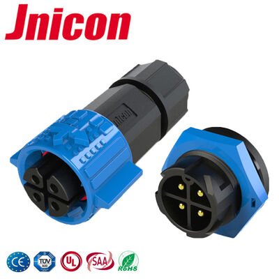 M19 4 pin connettore ad alta corrente 20A connettori impermeabili 300V Quick Lock