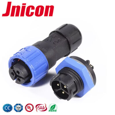 PA66 300V 3 Pin Wire To Board Connector M16 10A Power Connector impermeabile