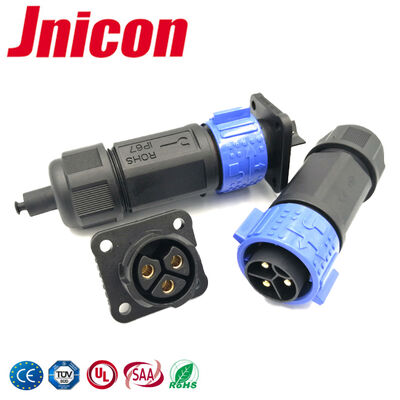 3 pin Push Pull IP67 connettori impermeabili 50A 600V per automazione industriale