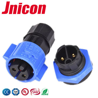 IP67 Cable to Board Connector 2 Pin Waterproof Power Connector 300V per elettronica esterna