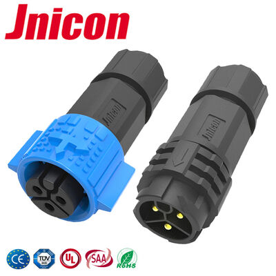 Connettore industriale DC impermeabile PA66 20A IP67 M19 a 3 pin circolare