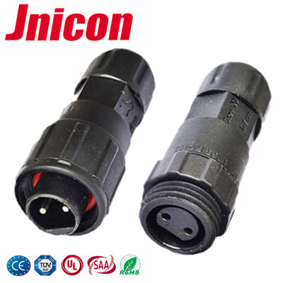 M16 2 connettori a filo a spillo con disconnessione rapida -40°C~105°C 10A connettore impermeabile 300V